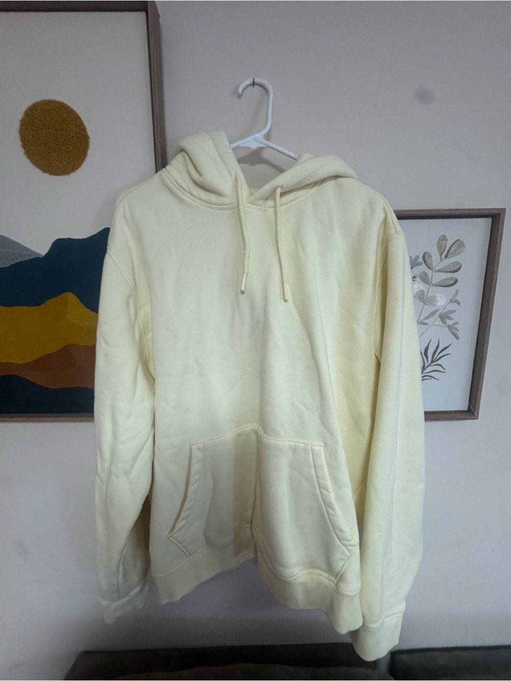 DSG Cream Crewneck Hoodie - Soft Pale Yellow Pullover